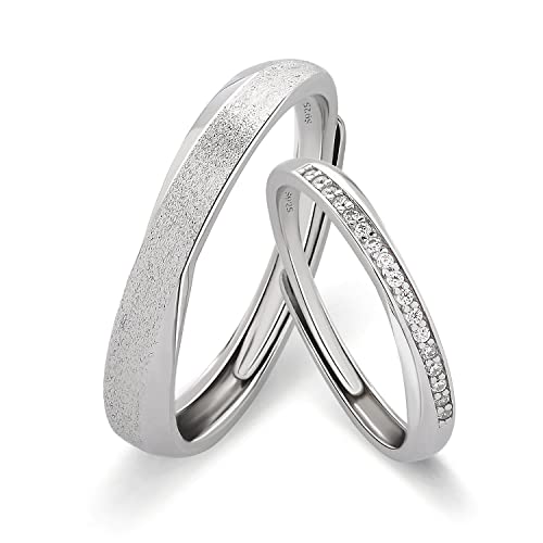 Anneau à dos ouvert en argent résolvant les problèmes de taille de bague