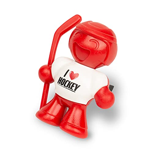 Image of Little Joe 96427 I Love Hockey New Car Scent Red Car Air Freshener A /C Vent Clip Uses Alcohol-Free Fragrance Oil is Non-Hazardous and Non-Toxic Plastic, Pack of 2
