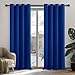 Produktbild Deconovo Verdunkelungsgardine mit Ösen Gardinen Wohnzimmer Vorhang Blickdicht dicke Thermogardine Kälteschutz warm Hitzeschutz, 280x140 cm(HöhexBreite), Königsblau, 2er Set