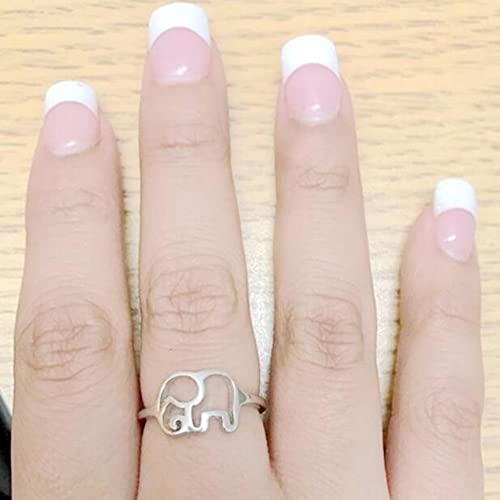 Jude Jewelers Stainless Steel Elephant Style Statement Cocktail Party Holiday Wedding Promise Ring2