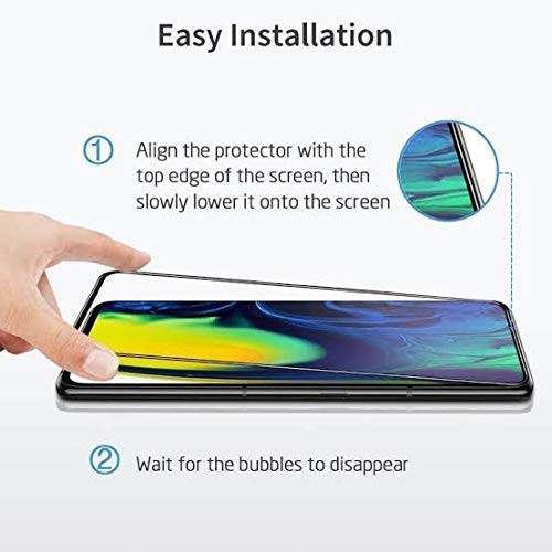 Image of Screen Protector for Realme Narzo 20 Pro Black Tempered Glass Edge-to-Edge 6D Screen Guard With Installation Kit