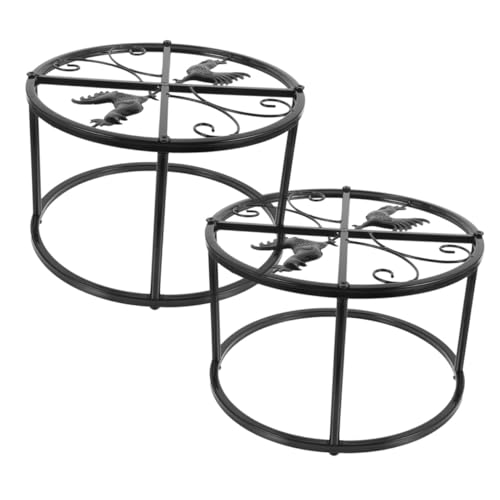 Support métal pour nourrisseur de poules stable et cadre résistant anticorrosion