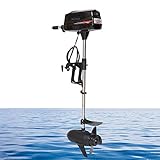 800W Aussenborder Elektromotor 3PS Außenbordmotor, 24V Außenbordermotoren für Boote, Fischerboot Motor Wasserkühlung für Fischerboote, Beiboote und Schlauchboote Salzwassertauglich