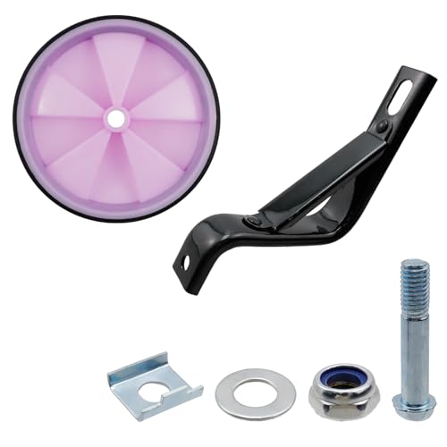 Image of Pair of Black Bicycle Auxiliary Wheel Children's Bicycle Accessories,Training Wheels Kids Bike Children Training Bike Wheel