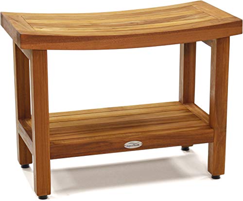 AquaTeak Sumba Teak Duschbank mit Ablage 61 cm