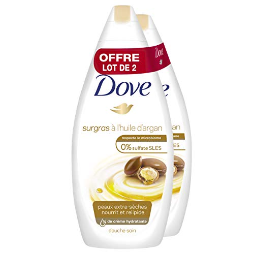 Preisvergleich Produktbild Dove Duschgel mit Arganöl, 750 ml, 2 Stück