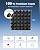 AUSLET 48 Pack Pyramid Acoustic Foam Panels, 12" x 12" x 2", Black