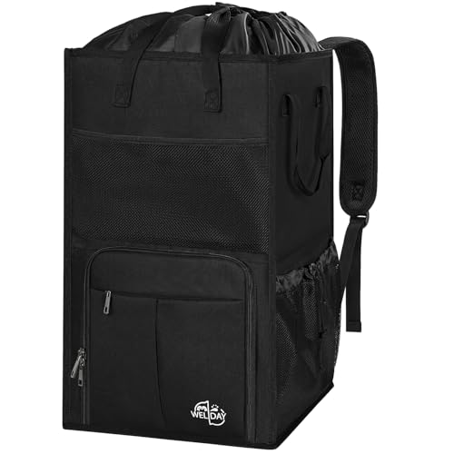 WELIDAY Laundry Backpack, XL 2-in-1 Hamper with Straps