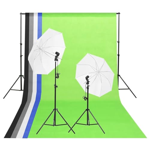 LAPOOH Kit iluminación de Estudio fotográfico con Fondos y Paraguas, Fondos De Navidad, Fondo Fotografia, Fotografia Accesorios, Estudio Fotográfico, Kit Fotografia Estudio,