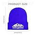 Bulk Custom Beanie for Men Women - Personalized Beanie Unisex Aldult Design Your Own Custom Logo Beanies Personalized Winter Hat Fashion Customized Beanies for Travel Fishing Blue