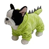  01 Ropa para Perros, Disfraz de Dinosaurio Suave para Perros, fotografía para Perros, Gatos, Invierno(XL)