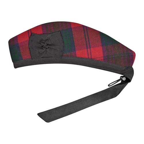 Image of Glengarry Cap-Traditional Scottish Hat, Acrylic Wool Tartan Glengarry hat, Kilts /Bagpipes Accessories