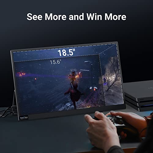 Innoview 18.5 Inch Portable Monitor, 100Hz 120% Srgb 1080P Fhd Ips Large Portable Monitor For Laptop Usb C Hdmi Hdr Travel Monitor With Kickstand For Mac Pc Xbox Ps4/5 Switch Laptop Screen Extender #TOP5