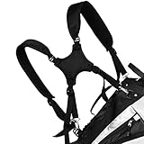 BIG TEETH Golf Bag Strap Adjustable Padded Carry Strap Replacement,Golf Double Shoulder Bag Straps...