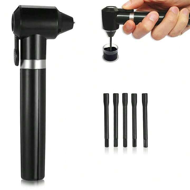 Tattoo Gizmo Tattoo Pigment Makeup Electric Ink Mixer Eyebrow Color Supply Tool Agitator Machine 5 Mixing Sticks Set, Mixer Machine -Black-image-33