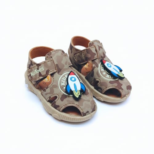 Image of Kids Chu-Chu Sound Musical First Walking Cozy Sandals for Baby Boys and Baby Girls Age 9-22 Months