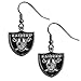 NFL Siskiyou Sports Womens Las Vegas Raiders Dangle Earrings One Size Team Color