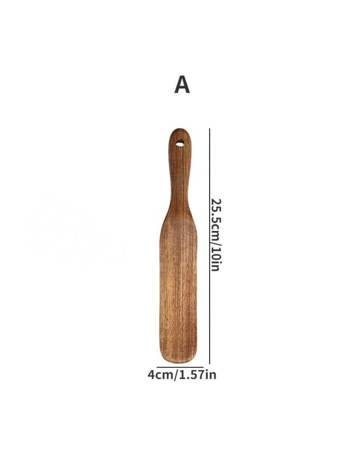 Juego de utensilios cocina madera 5 piezas: espátula, cuchara y antiadherentes resistentes al calor for servir remover