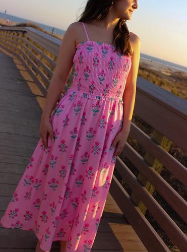 Image of Women Y2k Boho Maxi Dress Tie Shoulder Backless Strappy Tiered Flowy Dress 2024 Summer Floral Beach Sundress