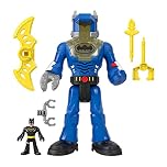 Imaginext DC Super Friends Batman Toys Insider & Exo Suit 12-Inch Robot with Lights & Sounds plus Figure for Ages 3+ Years, HGX98,Multi-color,Medium