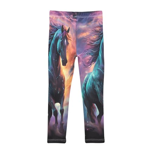 Bolaz Toddler Girls Leggings Printed Yoga Pants Leggings Painting Horse for Kids2