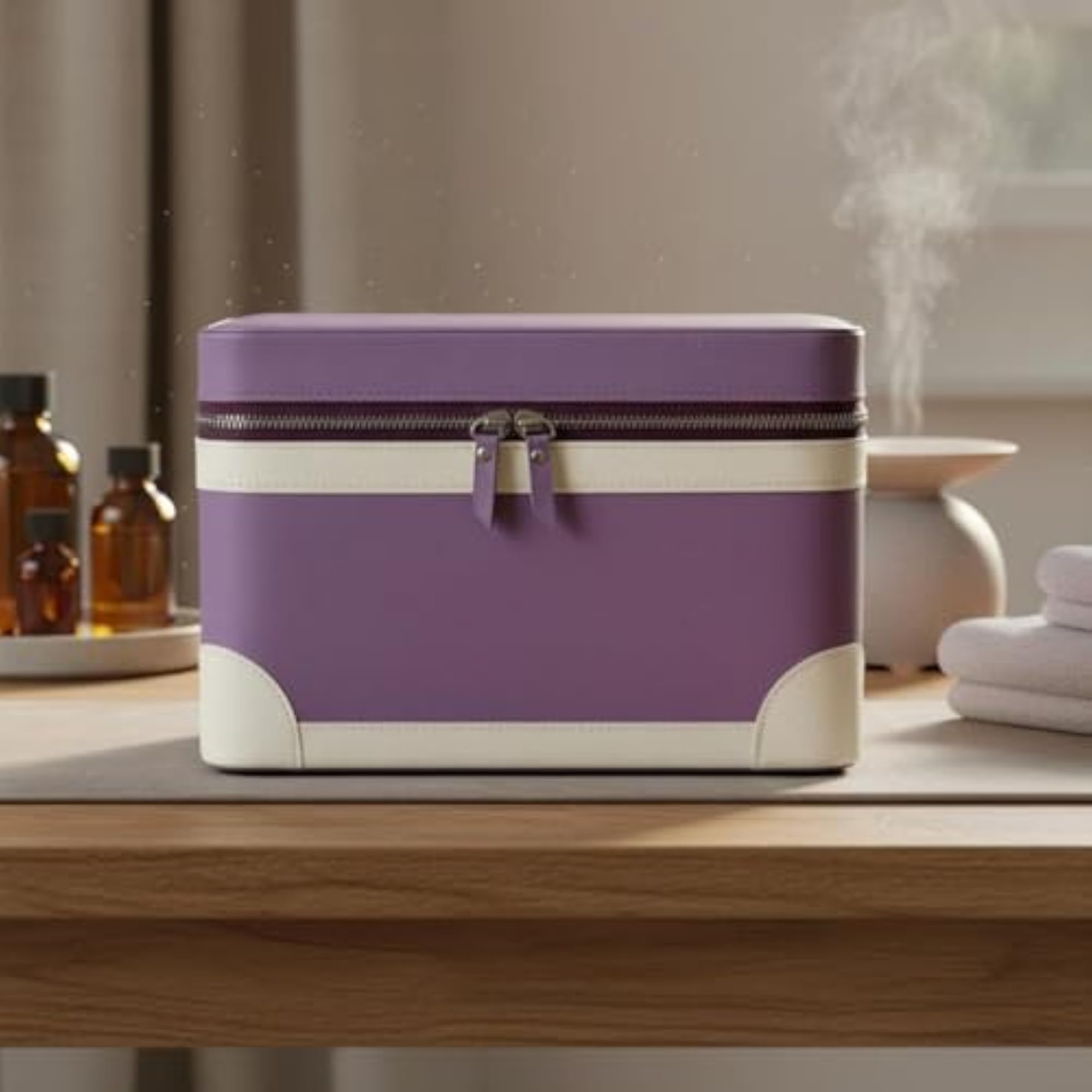 Essential Oil Storage Case PU Leather 66 Compartment