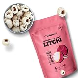 Kultsnack Gefriergetrocknete Litchi - 100g - Premium Qualität Gefriergetrocknete Litschi - 100% Frucht ohne Zuckerzusatz - Exotischer Snack für Müsli, Bowls & Drinks - Vegan & Glutenfrei