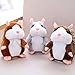 Eocolz Talking Hamster Repeats What You Say Mimicry Pet Plush Buddy Electronic Mouse Interactive Toy Funny Kids Stuffed Toys Children Early Learning for Girl and Boy Gift (Gray)