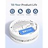 SITERWELL Smoke Detector, 10 Year Product Life Fire Alarm with Magnetic Fastening Kit, Smoke Alarm with Photoelectric Sensor and Low Battery Warning Function for House, UL217 Listed,GS509A,6 Pack