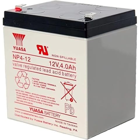 YUASA Battery NP4-12 12 V 4AH Battery Cover