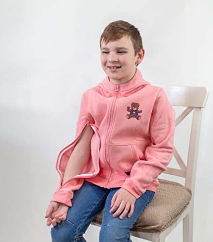 Kids Warm Hemodialysis Jacket | Chemo Clothing Dialysis Port Access Hoodie | Two Way Arm Zipper | Picc Line3