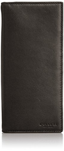 Coach Black Sport Calf Leather Breast Pocket Wallet