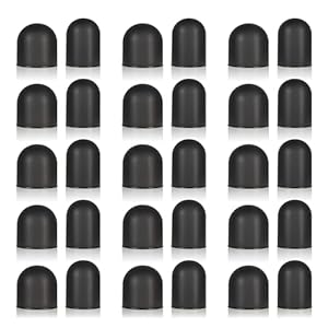 30 Pcs Silicone Tablet Pen Nibs, 0.2'' & 0.28'' No Scratches Stylus Pen Tips Soft Surface Pens Tips Replacement Universal Nibs Tablet Accessories for Touch Screen Pens Phone (Black)