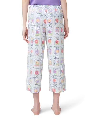 Image of HUE Women's Spring Pajama Separates Soft Whimsical Print Pjs with Flowers, Animals, Garden Themed Pjs, Cocktails