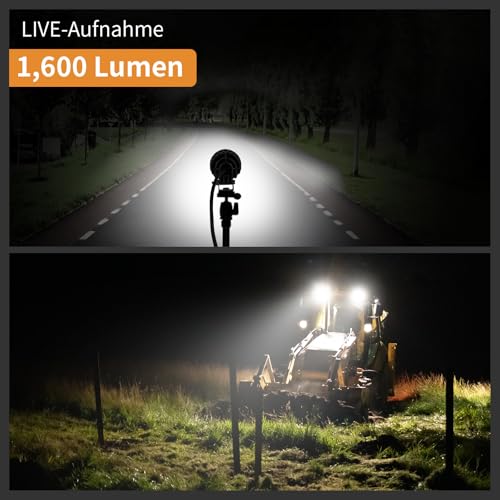 LED Arbeitsscheinwerfer 12v 24v,1600 Lumen Nahfeldausleuchtung, LED Scheinwerfer 12 volt Traktor ATV LKW, Zusatzscheinwerfer Auto,15W 2er Packung