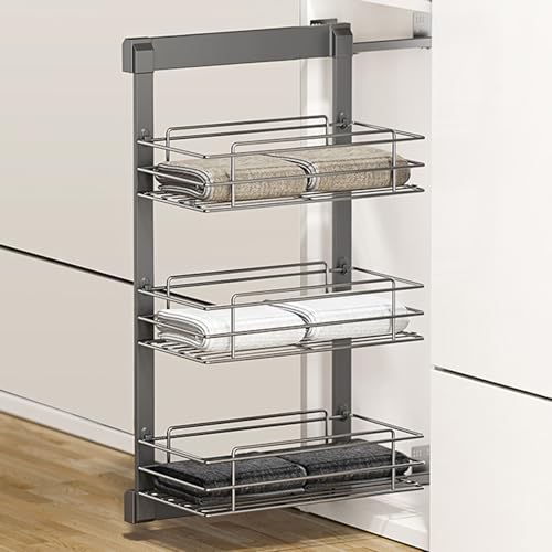 Panier de rangement en acier inoxydable pour placard et garde-manger - 7
