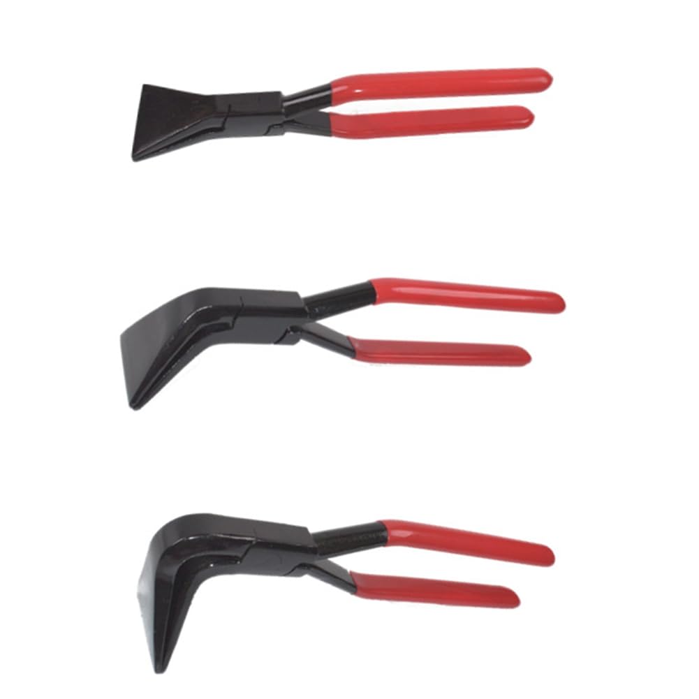 Nondk 3Pcs Hand Seamers Sheet Metal Tools Straight Jaw 45° 90° Metal Bending Pliers For Bending And Flattening Sheet Metal