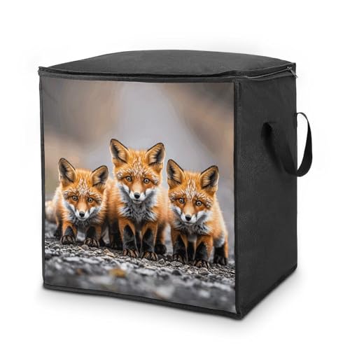 Sac de rangement pour couettes vêtements couvertures jouets placards renards - 2