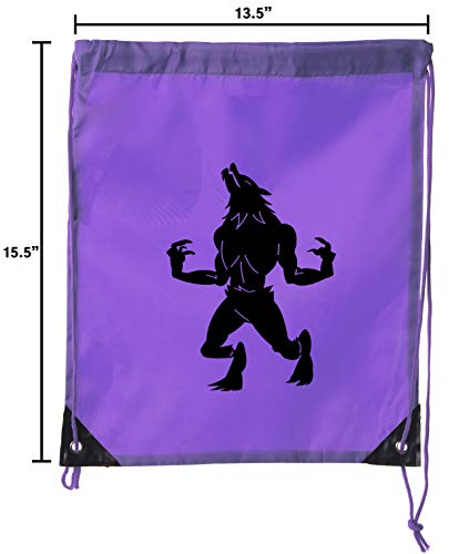 Werewolf Halloween Bags, Halloween Treats Bags, Halloween Drawstring Party Bags!2