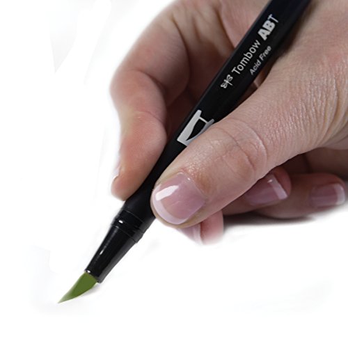 Tombow Dual Brush Pen Art Marker, 177 - Dark Jade, 1-Pack #TOP1