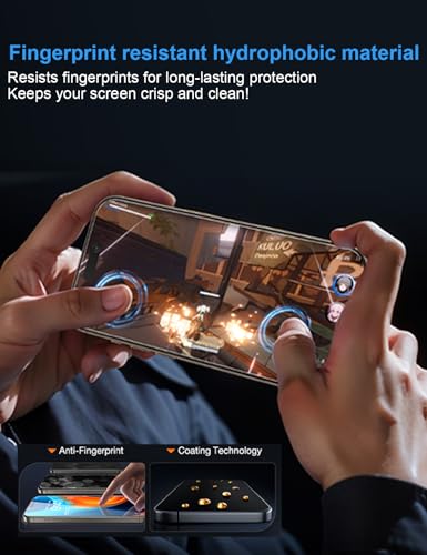 Image of OneFish Screen Protector for iPhone 14 Pro Max 360 Privacy, 2 Pack