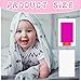 48 Pcs Inkless Baby Footprint Kit Includes 16 Pcs Colorful Ink Pad and 32 Imprint Card for Baby Hand and Footprints, Handprint Dog Paw Print Kit for Newborn Registry Gifts Family Printing Mom Girl