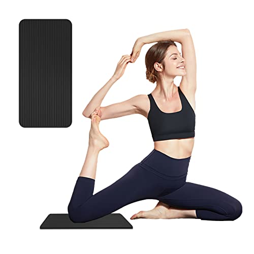 Yoga Knee Pad, Non-Slip Yoga Knee Pad Soft Foam Yoga Knee Mat For Fitness, Exercise, Workout, Gym, Pilates Black #TOP25