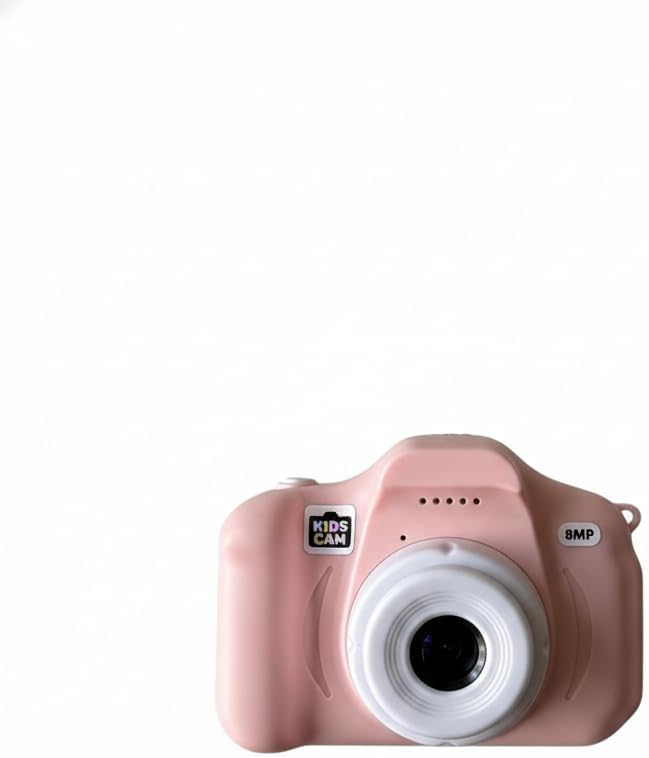 48MP Kids Digital Camera with Video Recorder | 2-Inch Screen for Boys & Girls Ages 5-10 | Mini Toy Camera for Fun Photos & Videos (Small Pink Lens)
