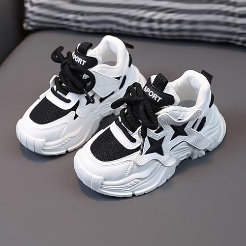 IWIHMIV Girls Sneakers Girls Tennis Shoes Kids Sneakers for Boys Girls Running Shoes Lightweight Breathable Sport Athletic Shoes3