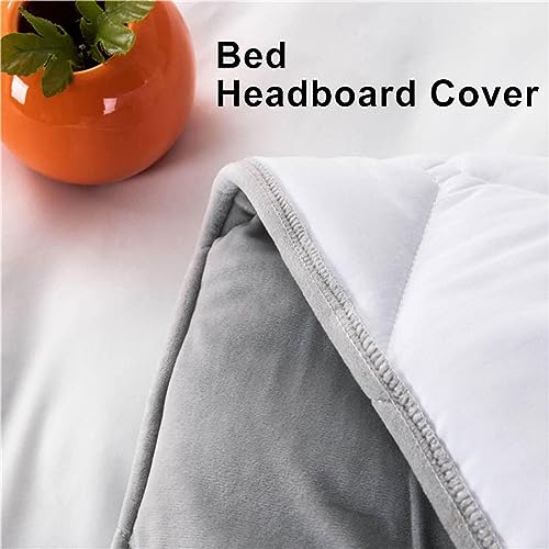 Copri Testata Copri Testiera Imbottita Letto Singolo 90 Cm Copertura Per Testiera Cuscini Testata Letto Matrimoniale Ferro Battuto Lavabile Per Decorazione Camera Letto,White-180Cm - 4