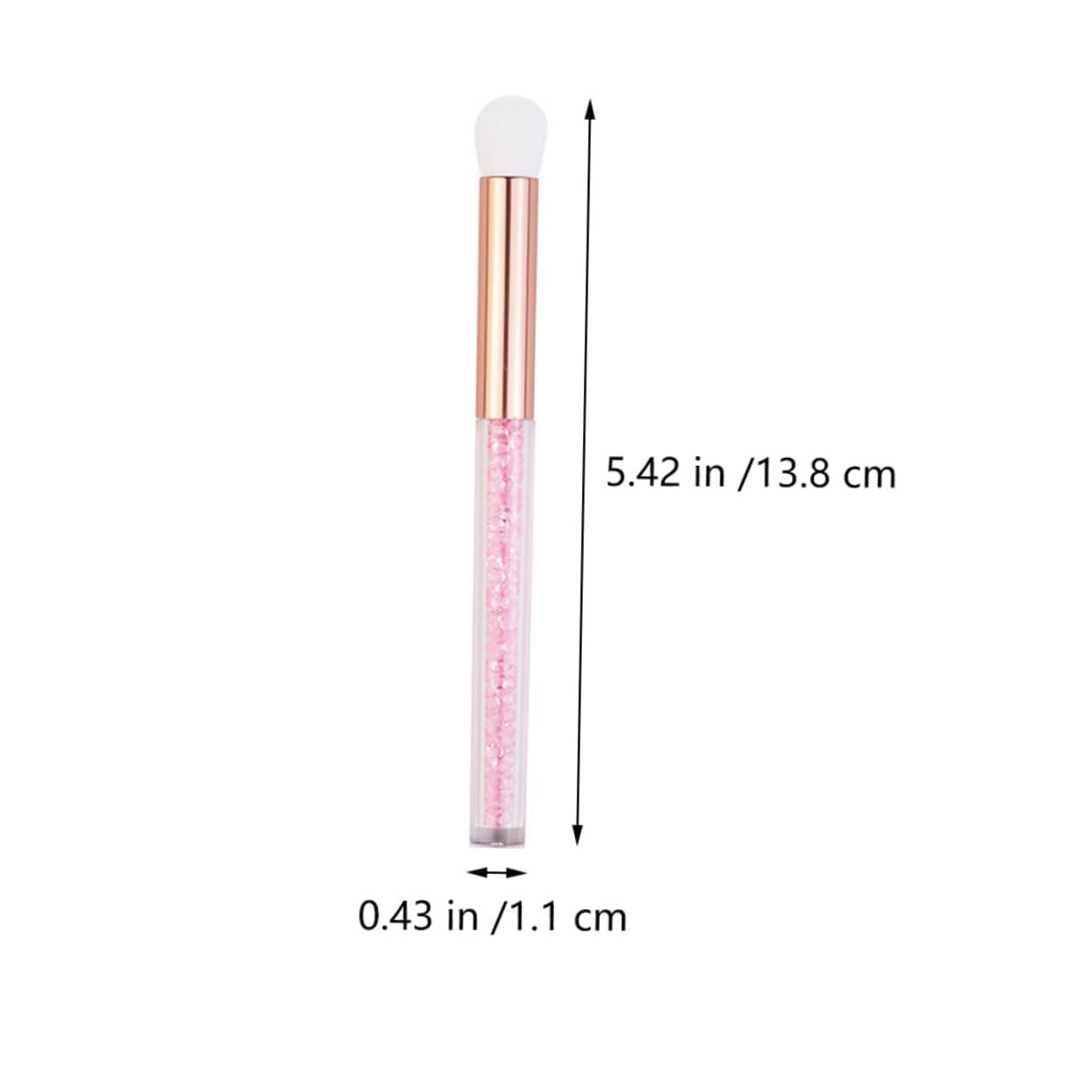 TOVINANNA Small Lightweight 2pcs Women's Makeup Brush Set Eyeshadow Brush Nose Brush for Travel Daily Use