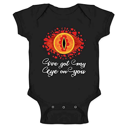 Ive Got My Eye On You Funny Geeky Fantasy Infant Bodysuit Black 6M