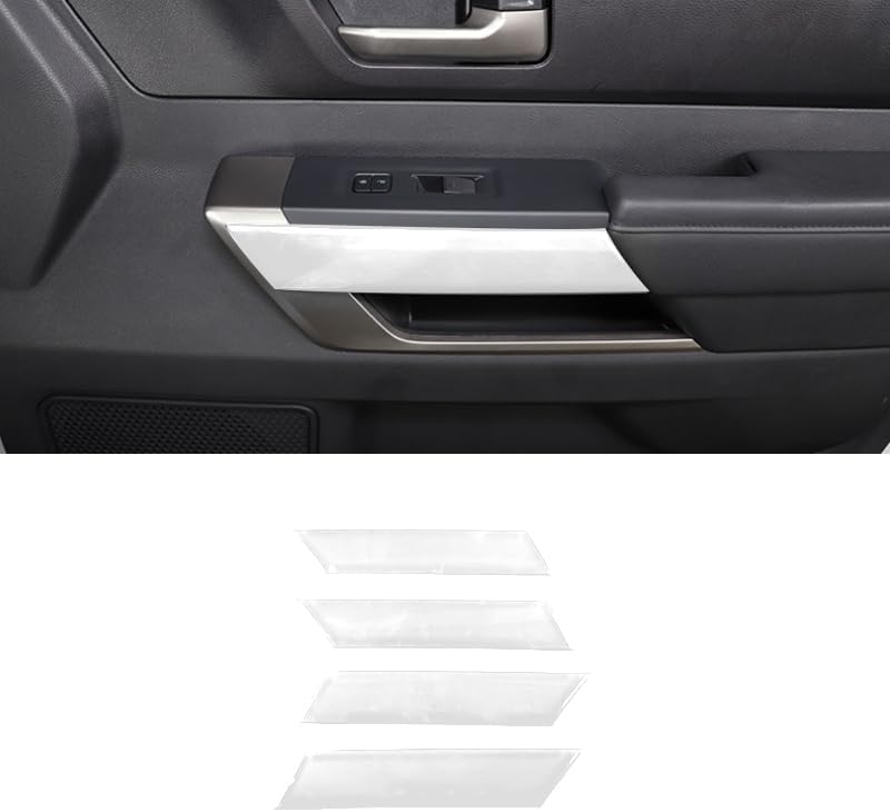 Car Accessories Fit for Toyota Tundra 2022-2023 Inner Door Molding Panel Cover ABS (Blue for Low Configuration) 4PCS