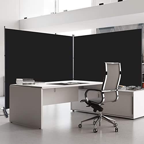 Room Divider Single Panel Privacy Screen W/Wheels, 71'' Wide Portable Room Divider Screen, Upgrade Fabric Wall Divider For Room Separation, Freestanding Partition Room Dividers For Home Office Studio #TOP4